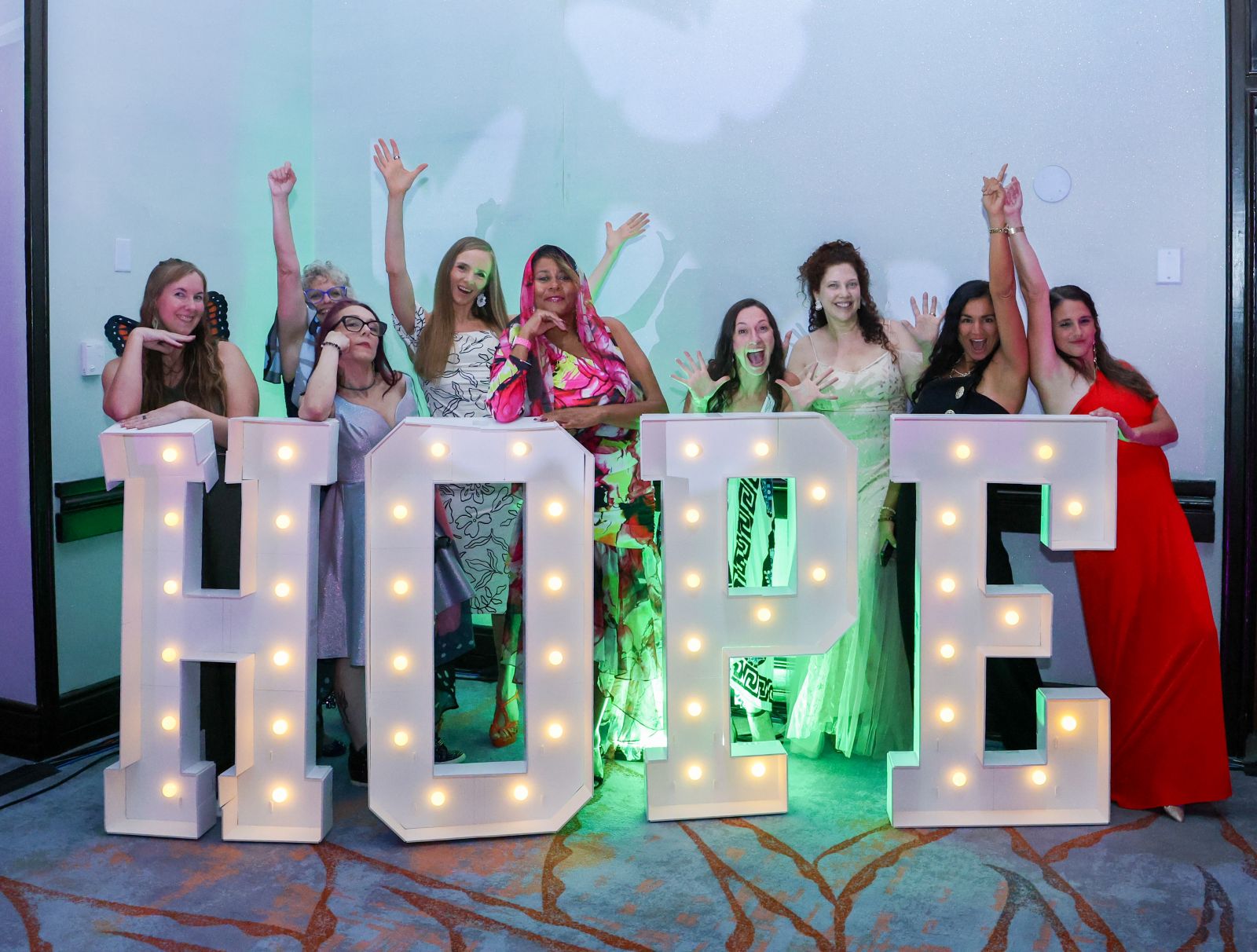 Cancer Thrivers and HOPE Sign